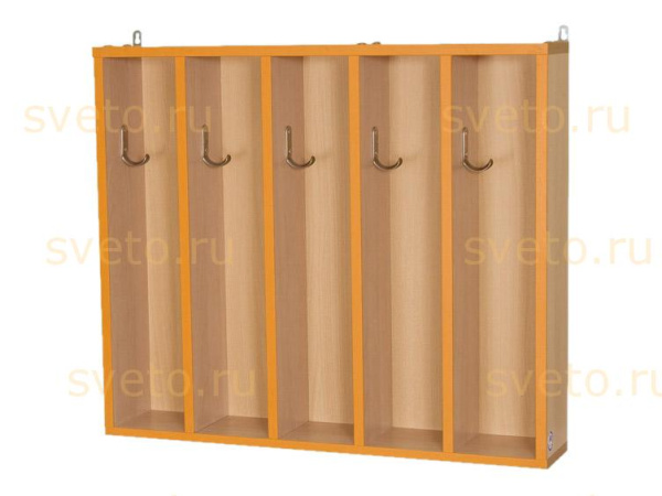 Вешалка для полотенец настенная на 5 крючков (750*150*700) Материал-ламинат