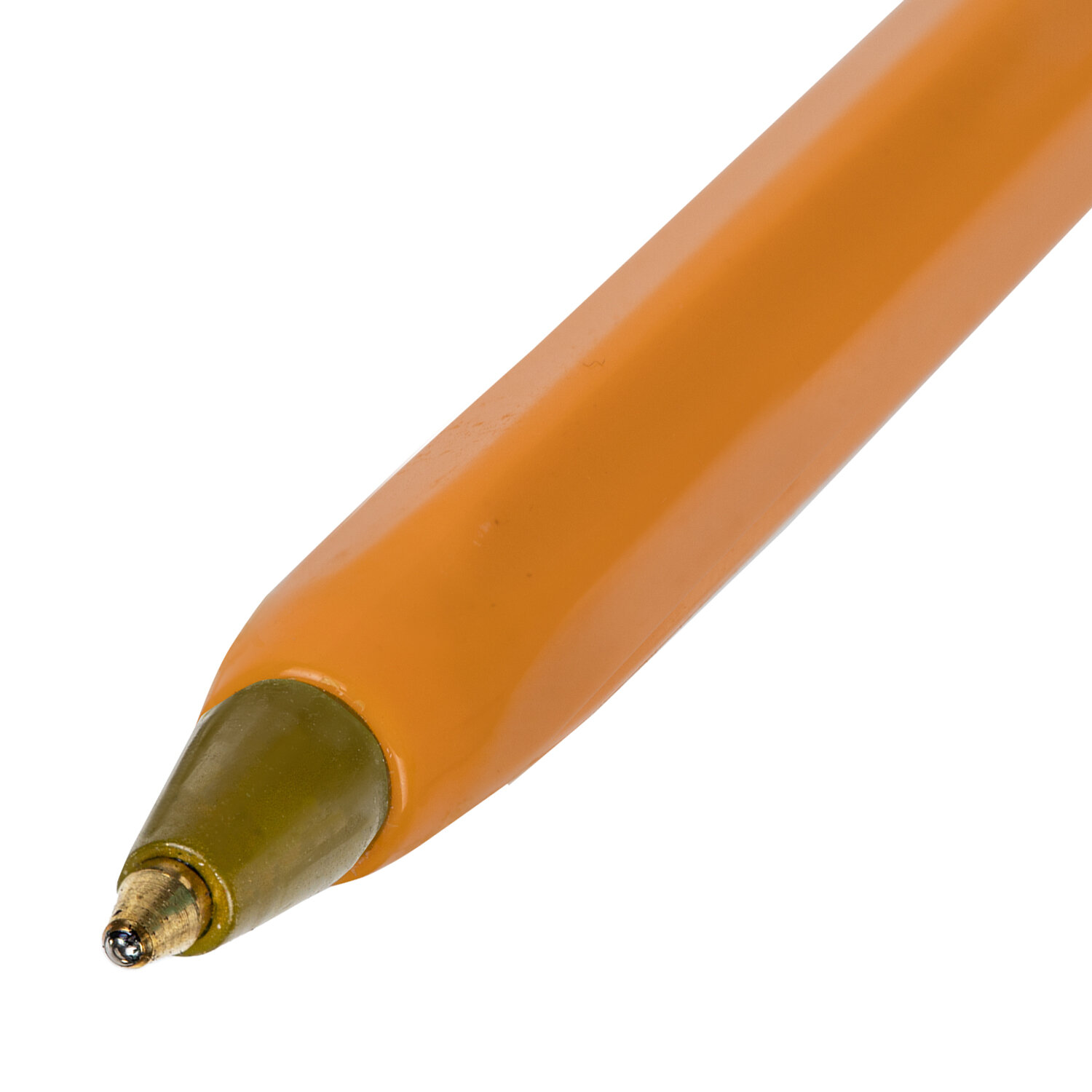 Ручка шариковая STAFF «Basic Orange BP-01», письмо 750 метров, СИНЯЯ, длина корпуса 14 см, узел 1 мм