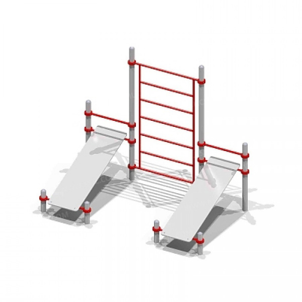 Комплекс из двух скамеек для пресса и шведской стенки