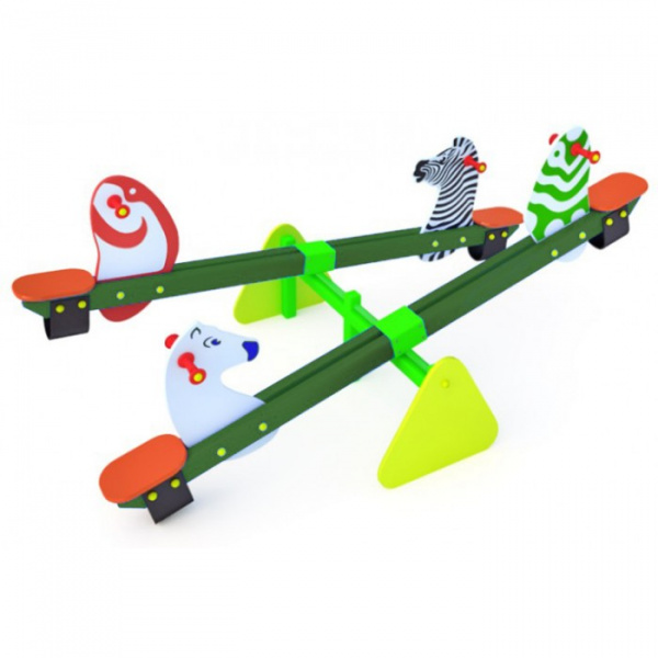 Качалка-балансир двойные "Цирк", 2-7 лет, влагостойкая фанера, общая высота 400мм