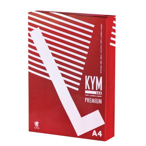 Бумага А4 KYM LUX PRЕMIUM , 80г/м, 500л., класс "А", Финляндия, белизна 98%, 168% (CIE)