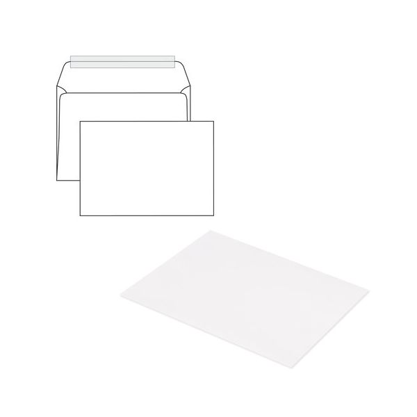 КОНВЕРТ С4 белый, клей декстрин