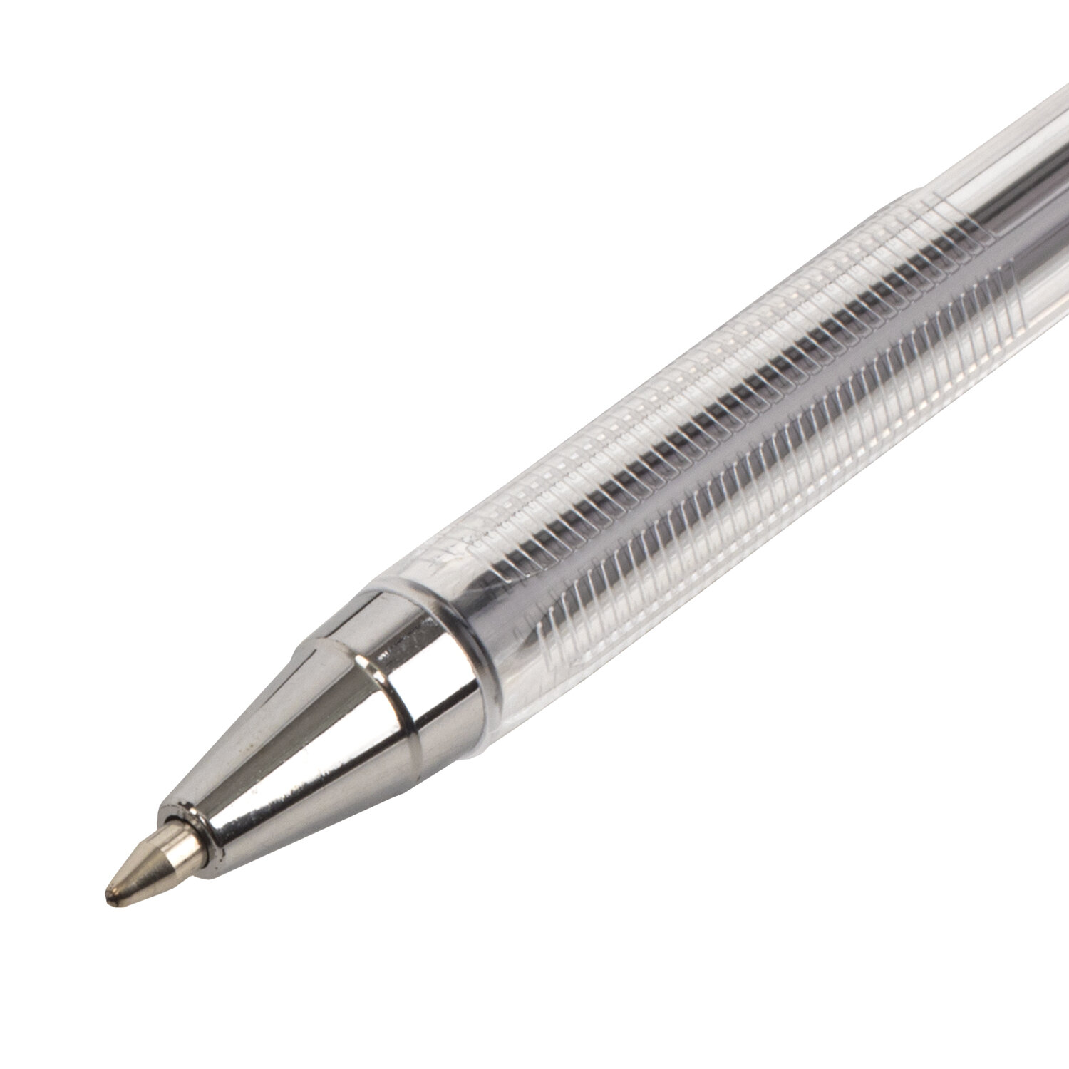 Ручка шариковая BRAUBERG "M-500 CLASSIC", СИНЯЯ, корпус прозрачный, узел 0,7 мм, линия письма 0,35 м