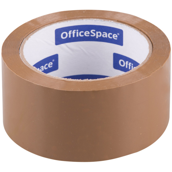 Клейкая лента 48мм*66м OfficeSpace 45мкм, темная