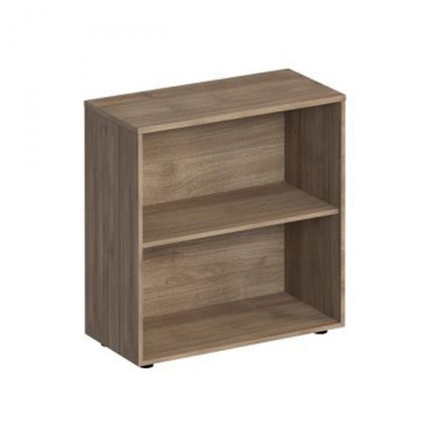 Стеллаж низкий широкий 80x38x84 К 423 дуб шамони темный Комфорт
