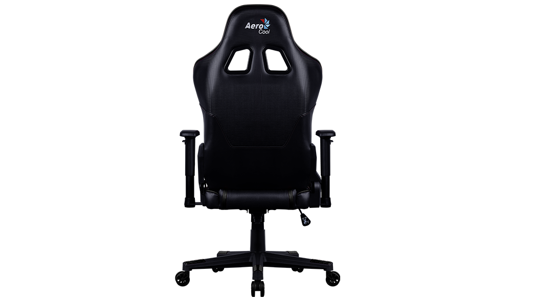 Кресло игровое Aerocool AC220 AIR-B, на колесиках, ПВХ/полиуретан, черный
