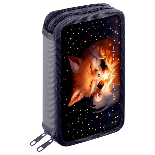 Пенал 2 отделения, 190*110 ArtSpace "The Magic Fox", ламинированный картон, фольга