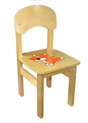 Стул детский "Эко" 4 группа, с рисунком. Высота сидения 38 см.