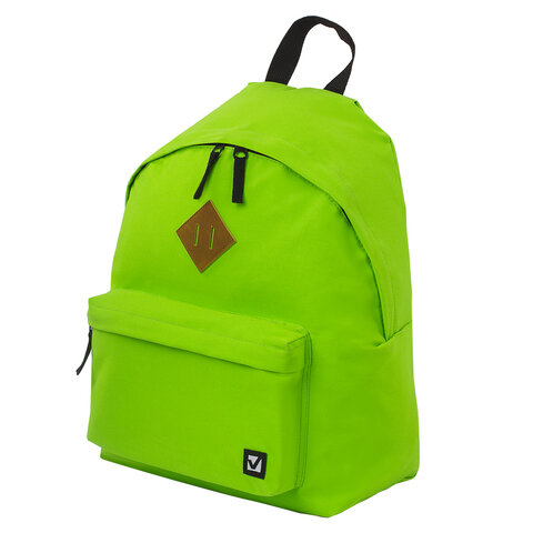 Рюкзак BRAUBERG B-HB1627 ст.класс/студенты/молодежь, сити-формат, Один тон Салатовый,41*32*14,225377