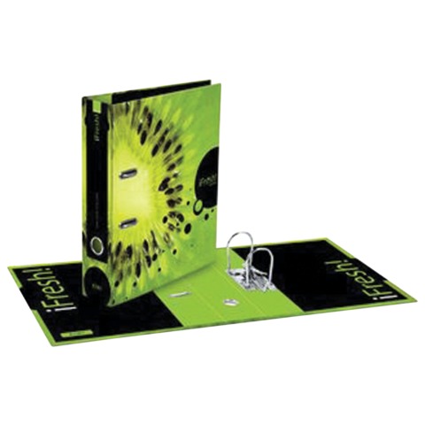 Папка-регистратор "Хатбер" HD, 2-х стороняя запечатка, 70 мм, IFRESH-киви, ПР4_10623(V119761)