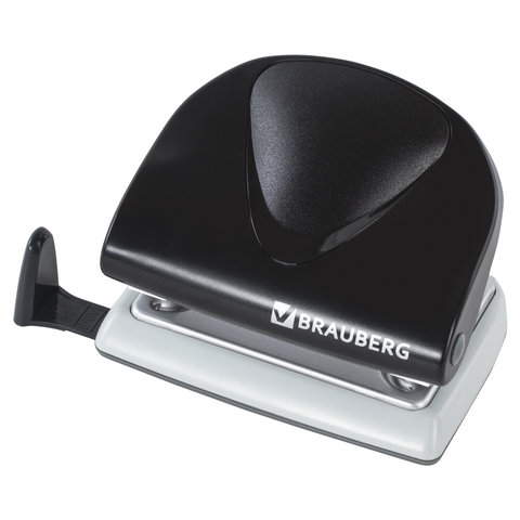Дырокол BRAUBERG "Geschaft", средний, на 20 листов, черный, 224340 Дырокол BRAUBERG "Geschaft", средний, на 20 листов, черный, 224340