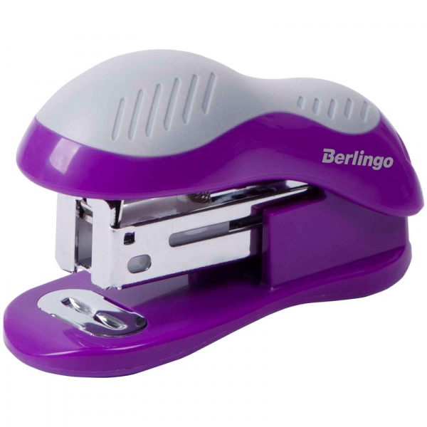 Мини-степлер №24/6, 26/6 Berlingo "Office Soft" до 15л., фиолетовый H15003 Мини-степлер №24/6, 26/6 Berlingo "Office Soft" до 15л., фиолетовый H15003