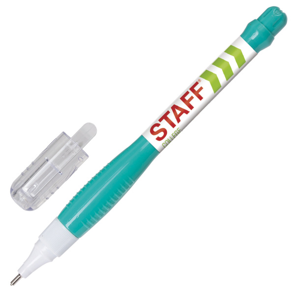 Ручка-корректор STAFF эконом, 6 мл, метал. наконечник, 225213