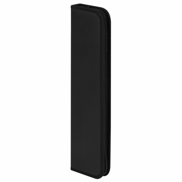 Пенал для кистей на молнии, размер 380*90 мм, кожзам, черный, ФК-3, 84031