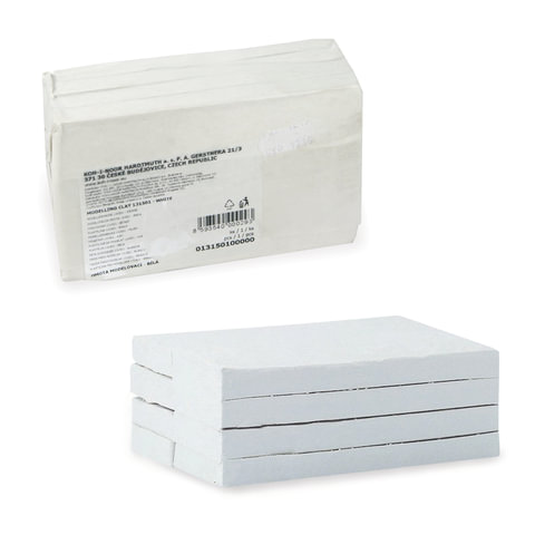 Пластилин скульптурный KOH-I-NOOR белый, 1 кг, мягкий, 131501