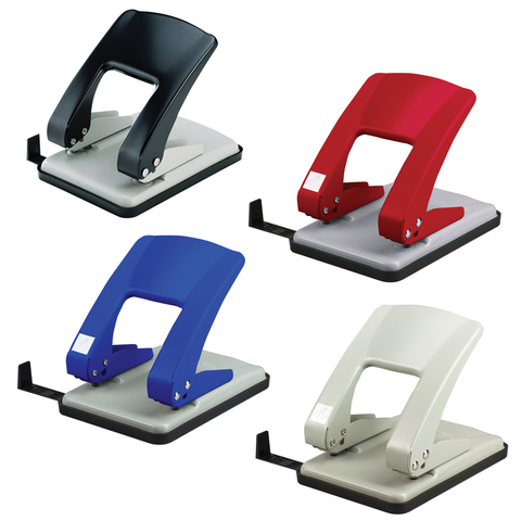 Дырокол KW-trio "Stylish Heavy Duty", металлический большой, на 40листов, ассорти, 976