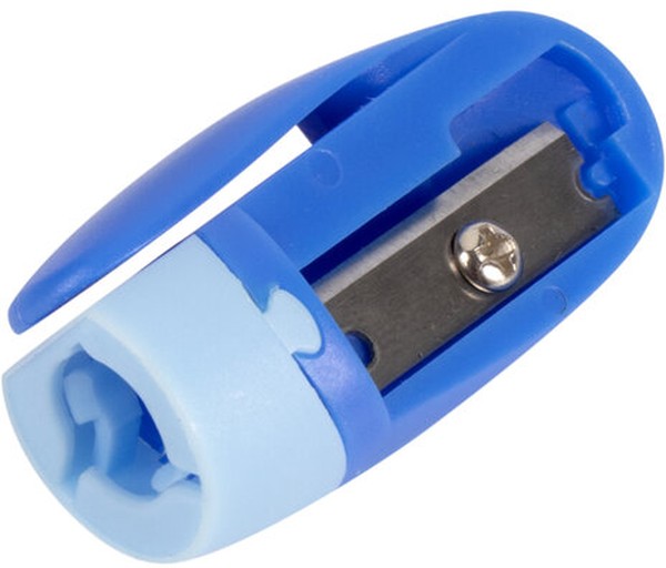 Точилки BRAUBERG, НАБОР 2шт., "ErgoClip", пластиковые, ассорти, европодвес, 222490