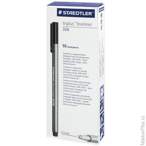 Ручка капиллярная STAEDTLER (Штедлер, Германия), трехгранная, толщина письма 0,3 мм, мальва, 334-260