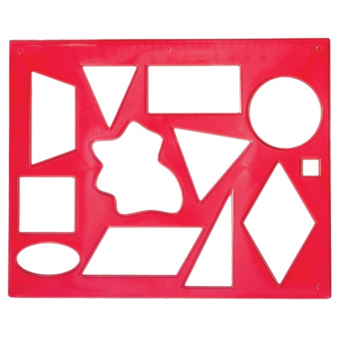 Трафарет ЛУЧ "Геометрические фигуры №2", 12С837-08