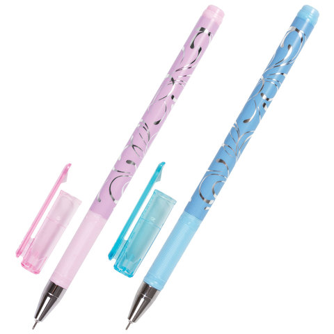 Ручка гелевая BRAUBERG SGP013b, корпус ассорти, игольчатый пишущий узел 0,38мм, 141550, черная 