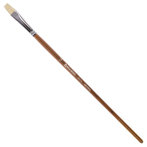 Кисть художественная профессиональная BRAUBERG ART "CLASSIC", щетина, плоская, № 12, 200718