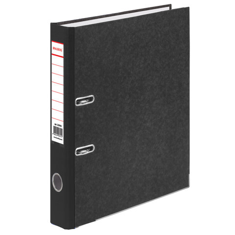 Папка-регистратор BRAUBERG "Contract" мрамор, увелич.формат, "содержание", 50мм, черн.корешок 221983