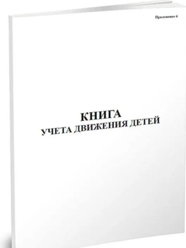 Книга учета движения детей