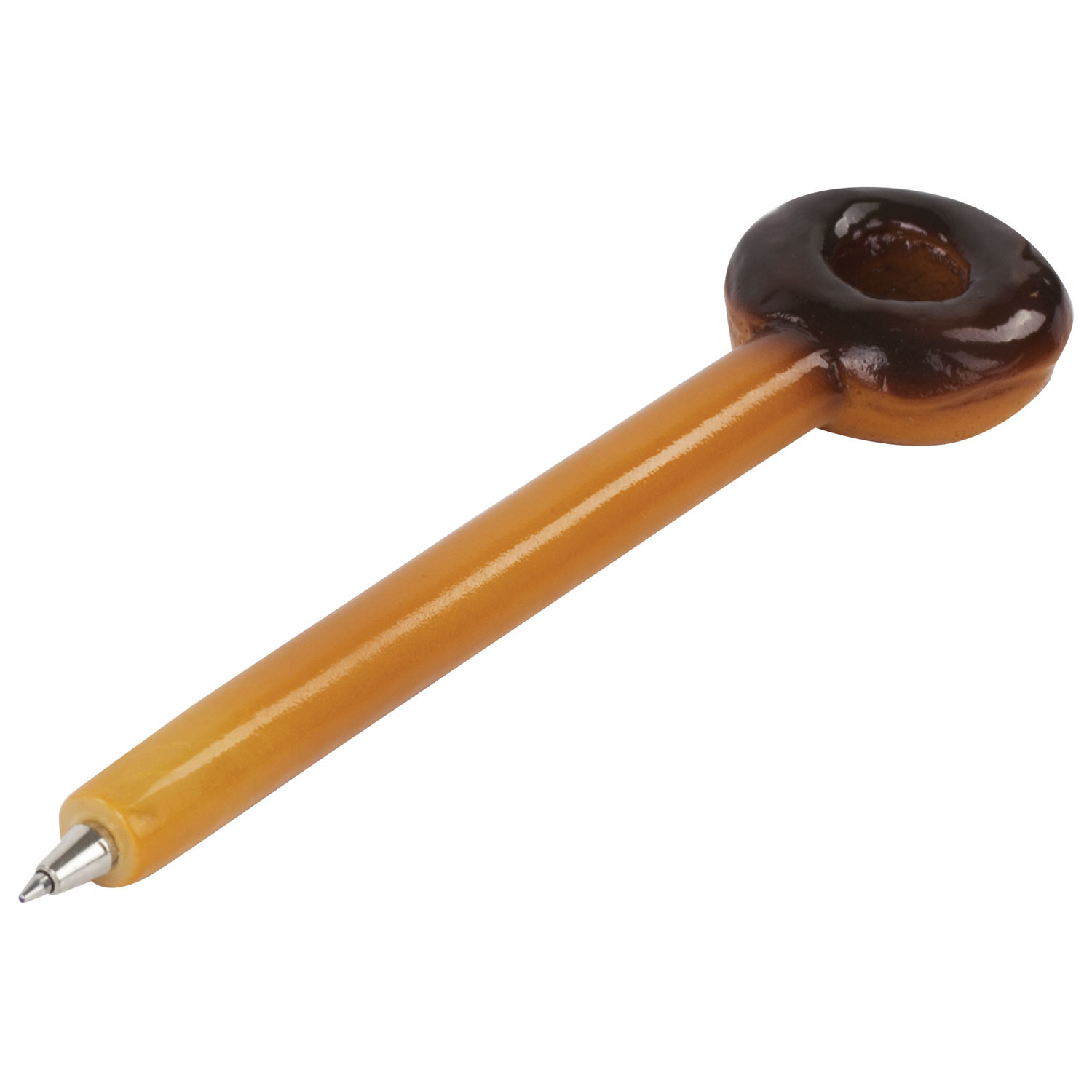 Ручка фигурная "ПОНЧИКИ", СИНЯЯ, 4 дизайна ассорти, 0,5мм, дисплей, BRAUBERG, 142759