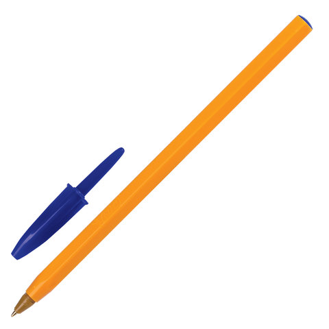 Ручка шариковая BIC ORANGE корпус оранж. син. детали, синяя