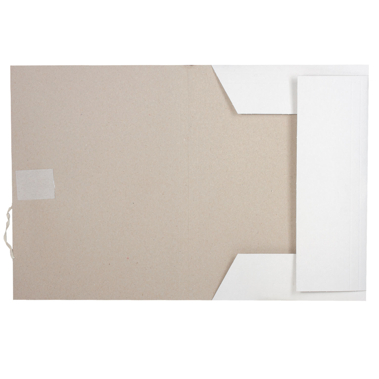 Папка д/бумаг с завязками ОФИСМАГ, картонная, гарант. пл. 280г/кв.м. (на 200л)