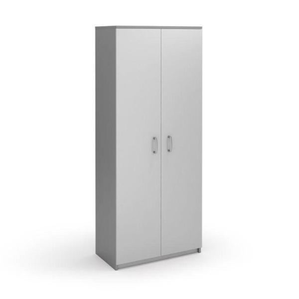 Шкаф широкий закрытый, 854х445х2010мм, серый, М305.1Ш