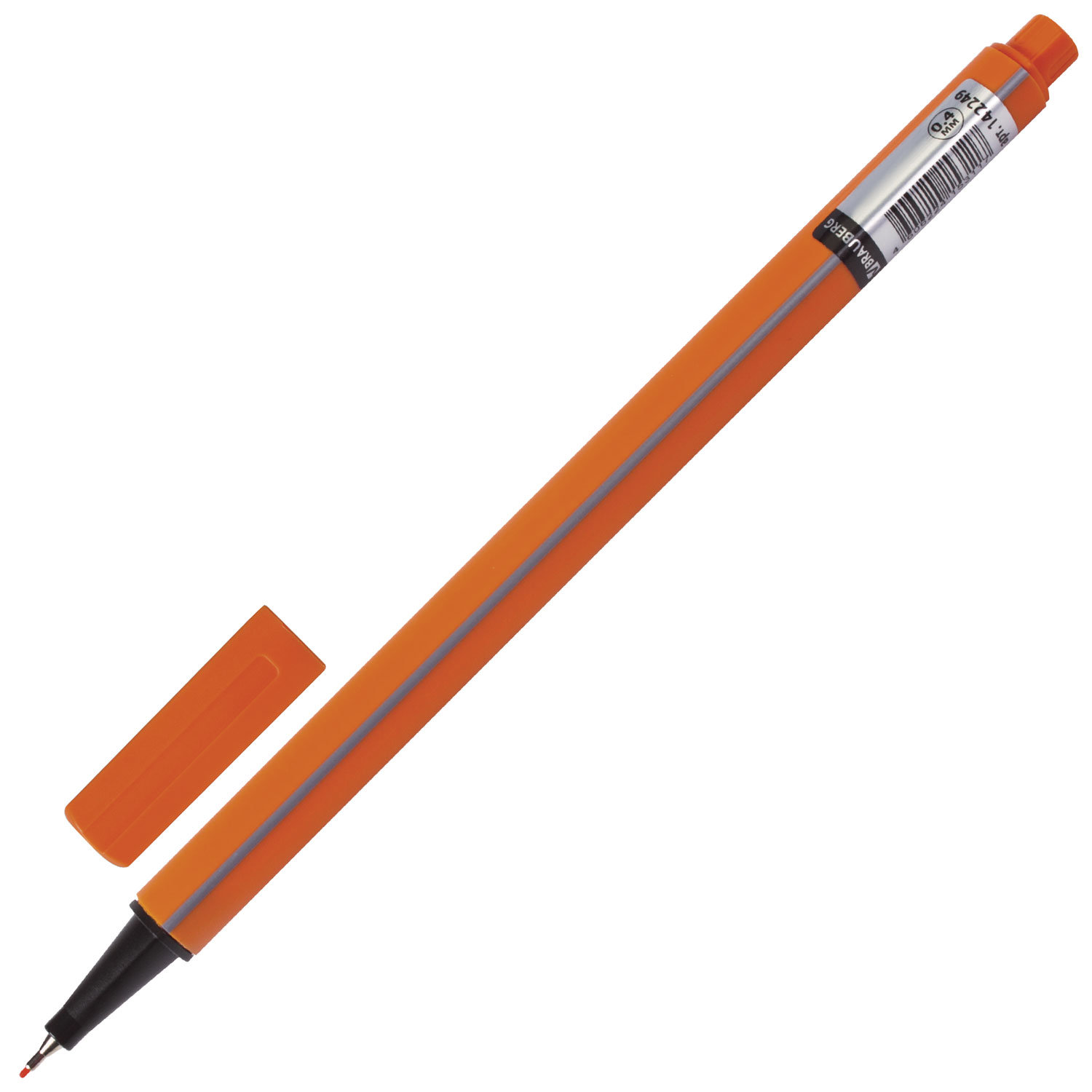 Ручка капиллярная BRAUBERG Aero, ОРАНЖЕВАЯ, трехгранная, металлический наконечник, 0,4мм, 142249