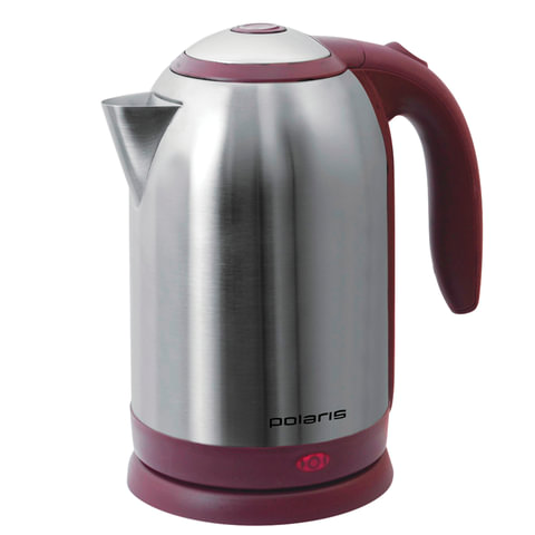 Чайник POLARIS PWK-1864CA, 1,8 л, 2200 Вт, закрытый нагревательн элемент, сталь бордовый, PWK 1864CA