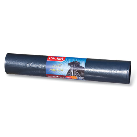 Мешки д/мусора 240л PACLAN КОМПЛЕКТ 20шт, "Big&Strong", рулон, ПНД прочные,140*90см,40мкм,чёр,шк8365