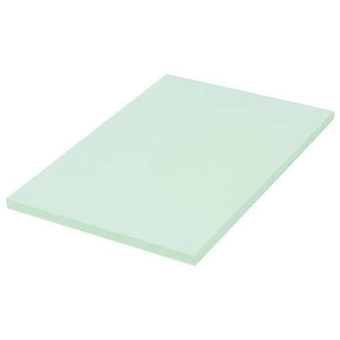 Бумага цветная BRAUBERG, А4, 80 г/м2, 100 л., пастель, зеленая, для офисной техники, 112444