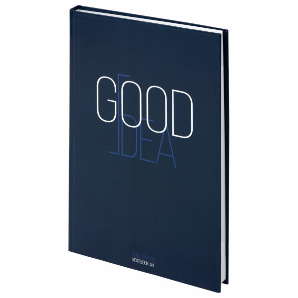 Блокнот А4 (205х290мм) 128л., твердый, клетка, STAFF "Good Idea"