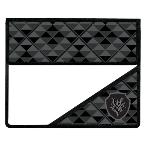 Папка для тетрадей BRAUBERG, А5, пластик, на липучке, с уголком, мальч., серая, Клетка, 225493