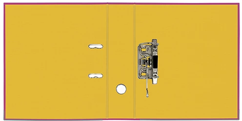 Папка-регистратор Lamark PVC двустороннее покрытие 75мм розовый/желтый