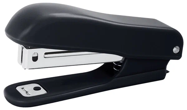 Степлер №10 ГВАРДИЯ, до 12 листов, с антистеплером, черный, 227618