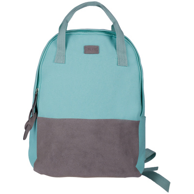 Рюкзак ArtSpace Casual "Soft mint"38*30*13см, 1 отделение, 2 кармана, иск. замша/канва