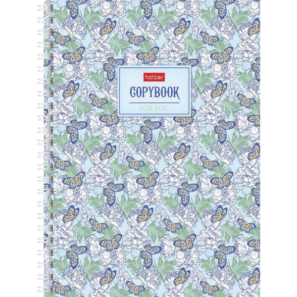 Тетрадь 96л. клетка на спирали HATBER, обложка твердая, "В аромате грез", 96Тт5В1гр_24205 Тетрадь 96л. клетка на спирали HATBER, обложка твердая, "В аромате грез", 96Тт5В1гр_24205