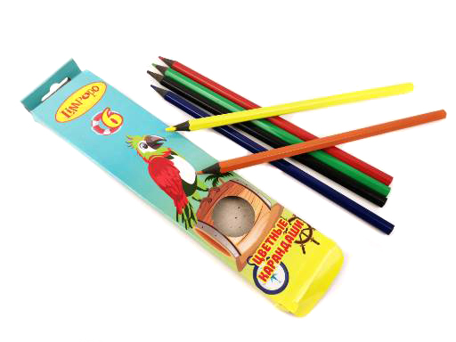 Карандаши 06цв, ТМ "Лимпопо", пластиковые, арт.  LP0104