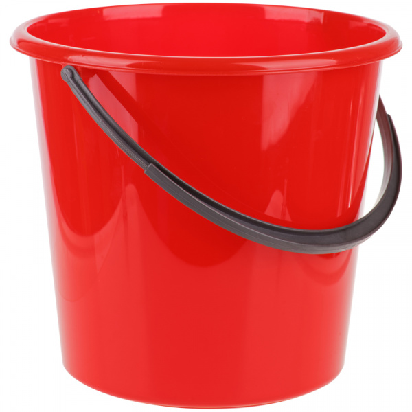 Ведро пищевое 5л OfficeClean, пластиковое, мерная шкала, красное