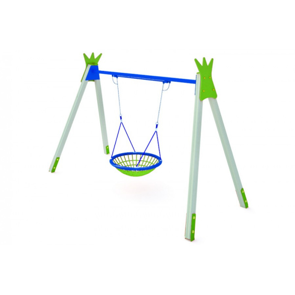 Качели - Гнездо, 6-12 лет, влагостойкая фанера, общая высота 2500мм