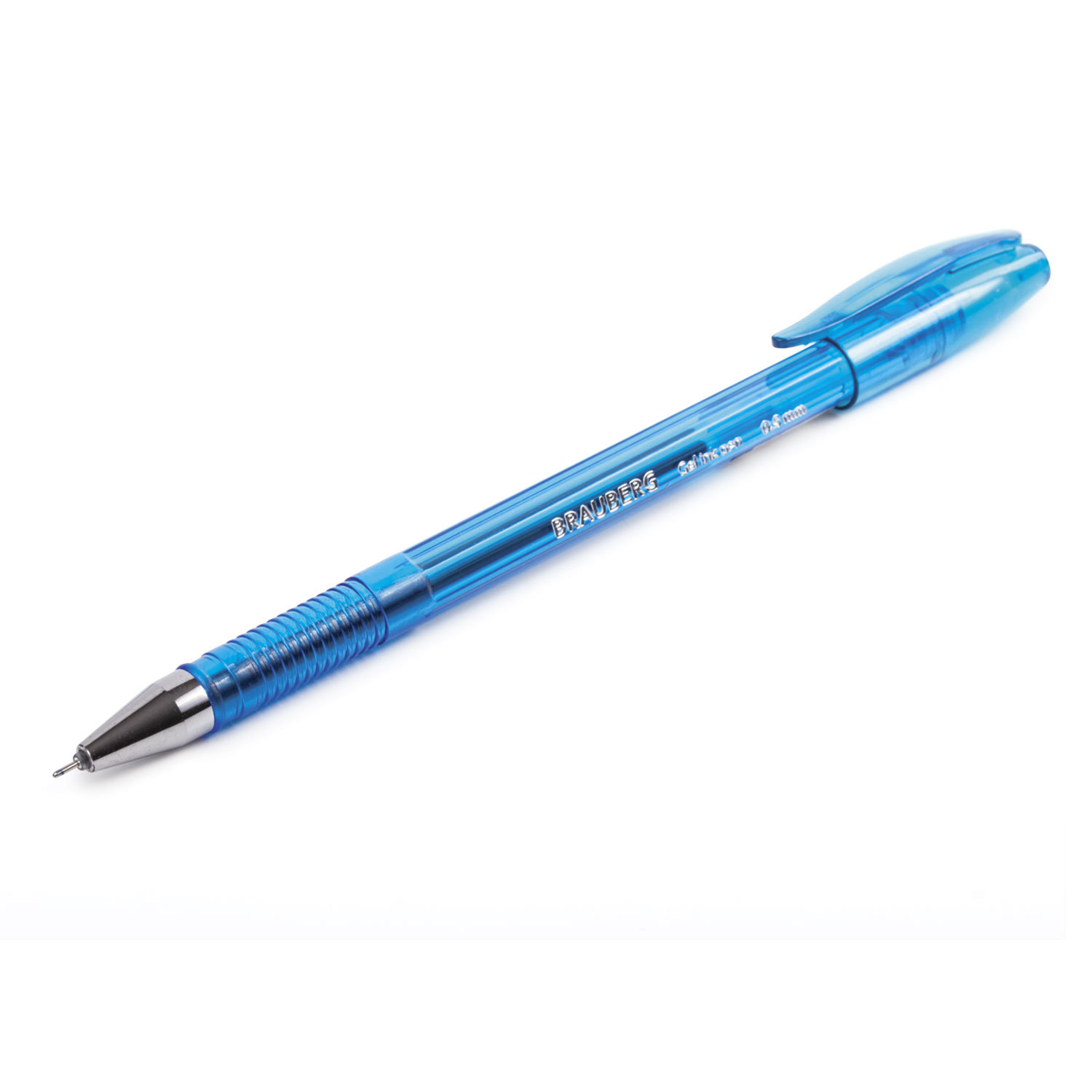 Ручка гелевая BRAUBERG "Income", корпус тонированный синий, игольч. пишущий узел 0,5мм, 141516, син