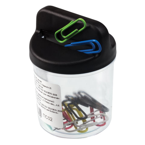 Скрепочница СТАММ магнитная, черная, ПС02