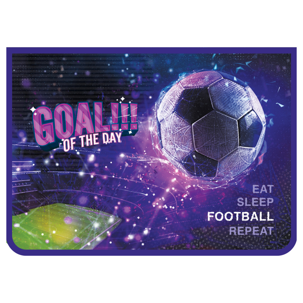 Папка для тетрадей 1 отделение, А4, ArtSpace "Goal", 340*240*40мм, пластик, на молнии ПТ-83_48939