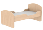 Кровать детская с бортиками Размеры: 1232x680x600мм. Цвет: клен, М714.1