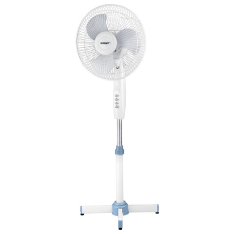Вентилятор напольный SCARLETT SC-1374 d=30см, 35Вт, 3 скор. режима, белый