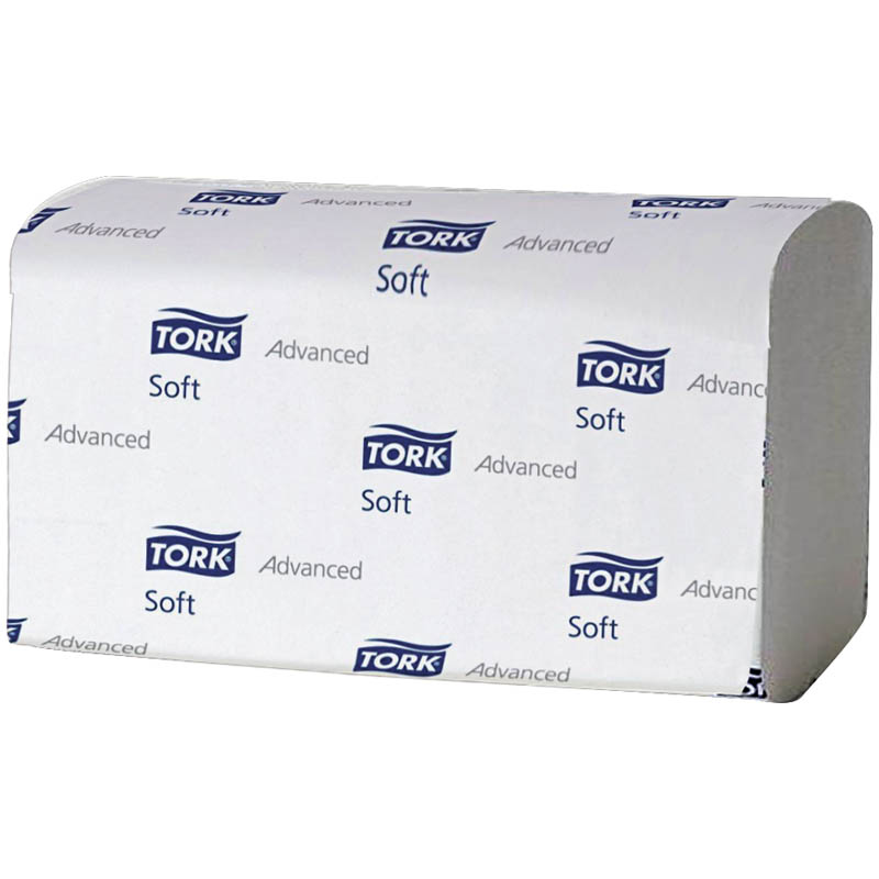 Полотенца бумажные лист. Tork XpressMultifold "Advanced.Soft"(М-сл)(Н2), 2-х слойн., 136л/пач, белые